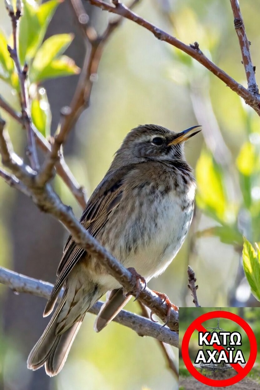 Σταματάμε την παράνομη παγίδευση και πώληση αηδονιών στην Αχαΐα